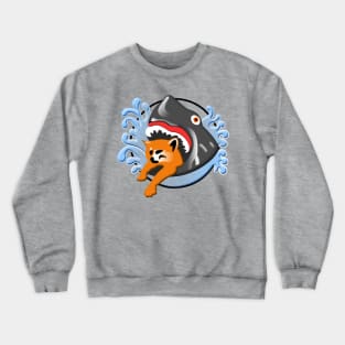 Shark Eating Cat Crewneck Sweatshirt